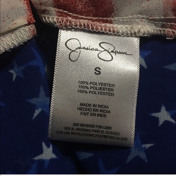 Jessica Simpson Patriotic Sleeveless Blouse - Picture 4 of 4